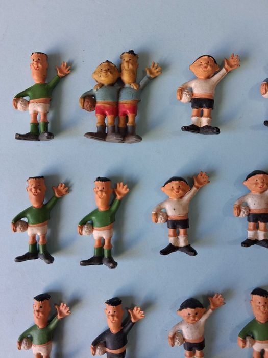 23 Bonecos PVC Jogadores de Futebol Anos 70 Muito RAROS