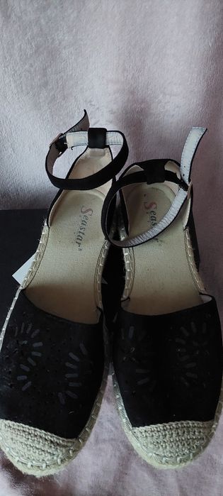 Espadryle czarne rozmiar 38
