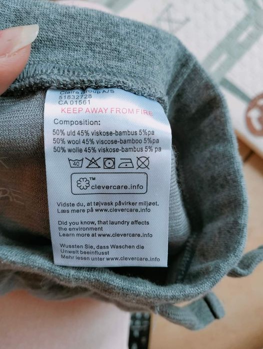 Spodenki 50% wełna 56