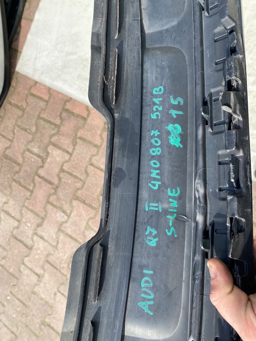 spoiler zderzaka tył audi q7 ii 16- s line