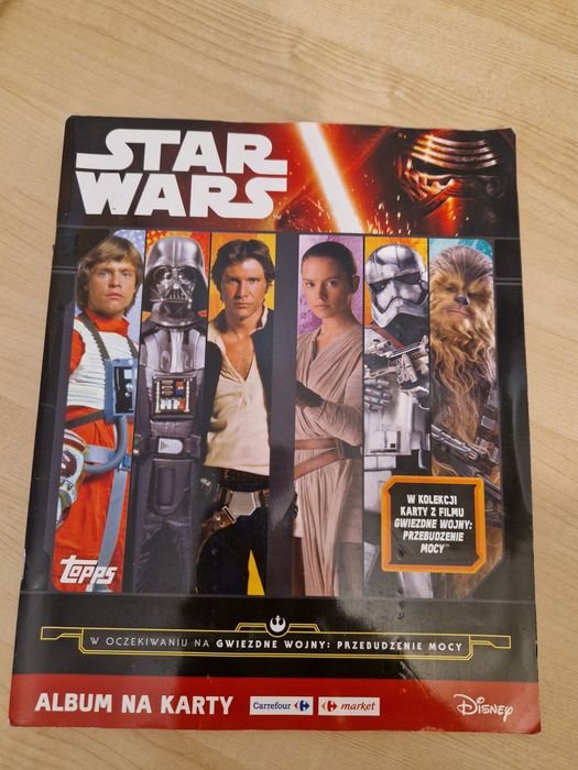 Star Wars album z kartami kolekcjonerskimi kompletny