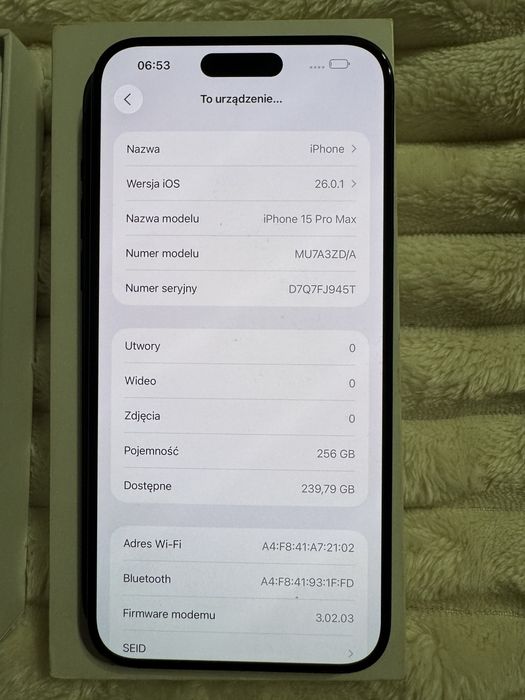 Iphone 15 Pro max 256gb !!