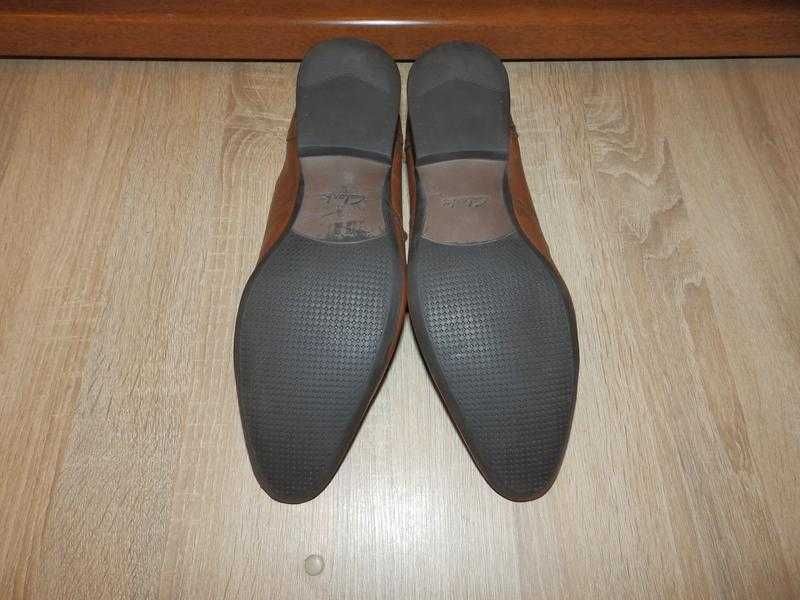 Кожаные туфли броги clarks англия
