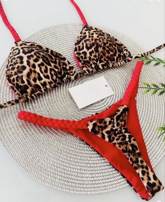 Сексуальний модний купальник з леопардовим прінтом міні бікіні нове