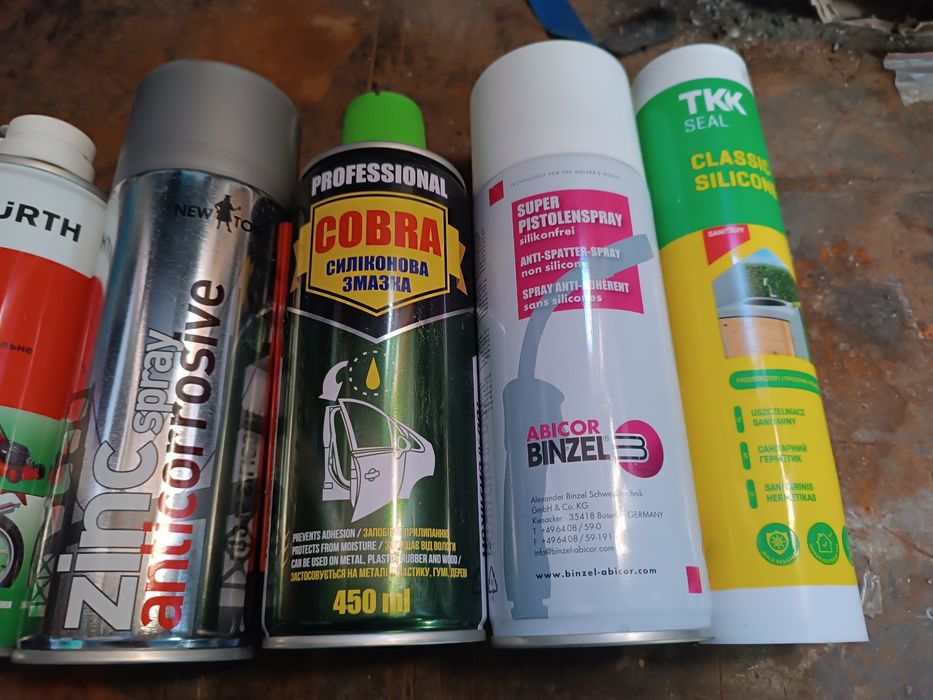 Свердла Вюрт спреї фільтра 3М Грунтовка цинкова