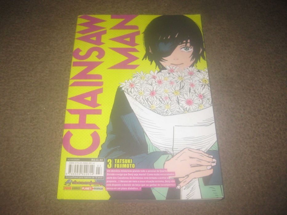 Livro BD Manga "Chainsaw Man nº3: Matem o Denji" de Tatsuki Fujimoto