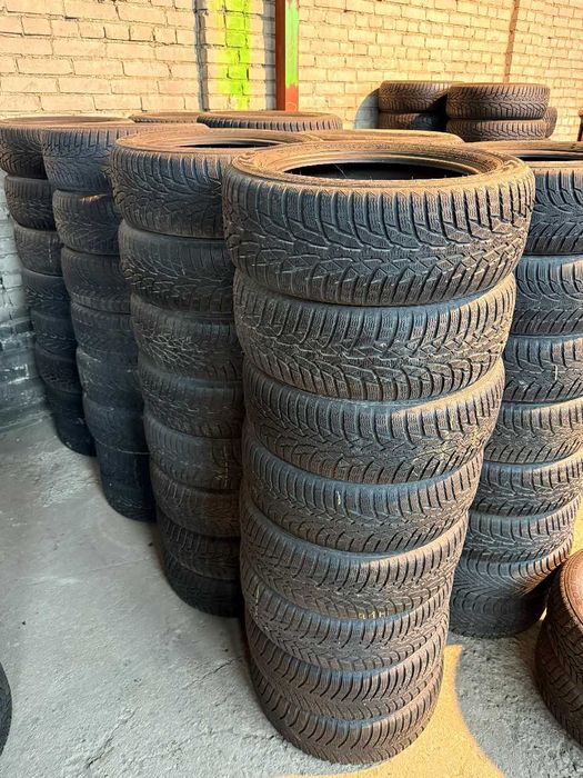 Używane opony zimowe 205/55R16 – sprawdzane ciśnieniowo, z gwarancją