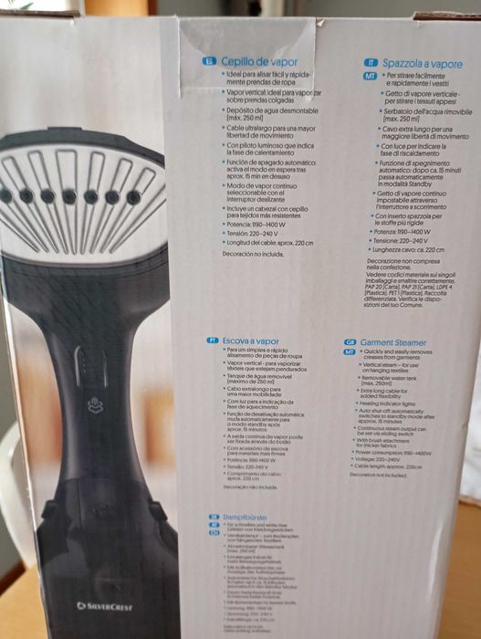 Ferro a vapor imaculado