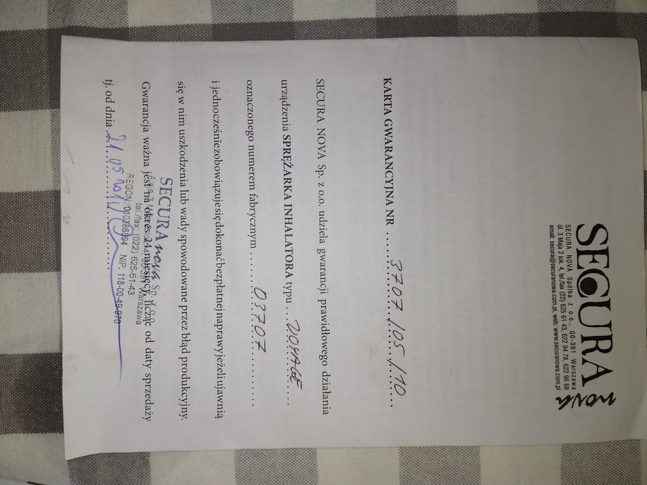 inhalator przeznaczony do celów zdrowotnych