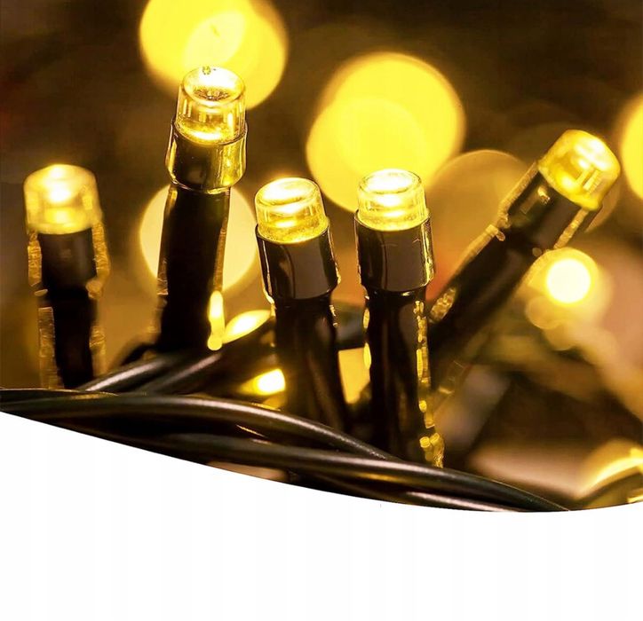 Lampki choinkowe 400 led opadające w dół na 16 wiązkach po 2m każda