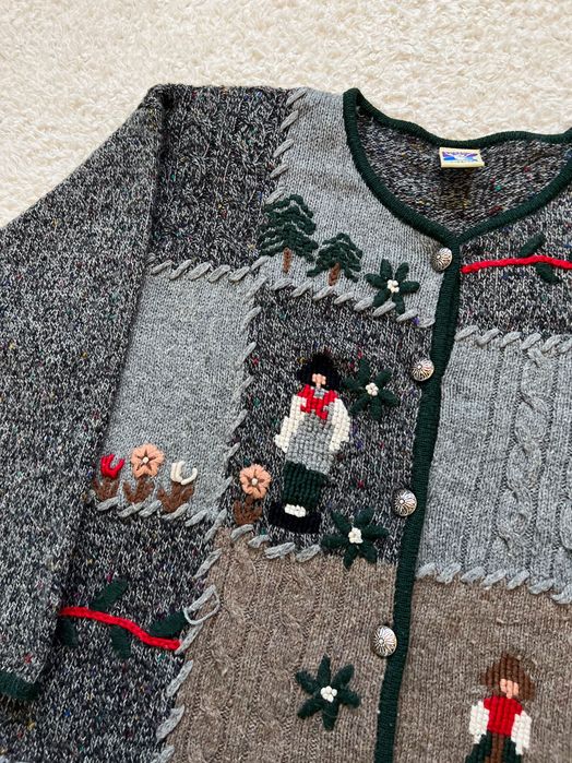 Kardigan sweter Yessica vintage lata 90’s świetne wzroki