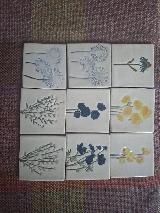 Kafelki  ceramiczne handmade  ręcznie malowane
