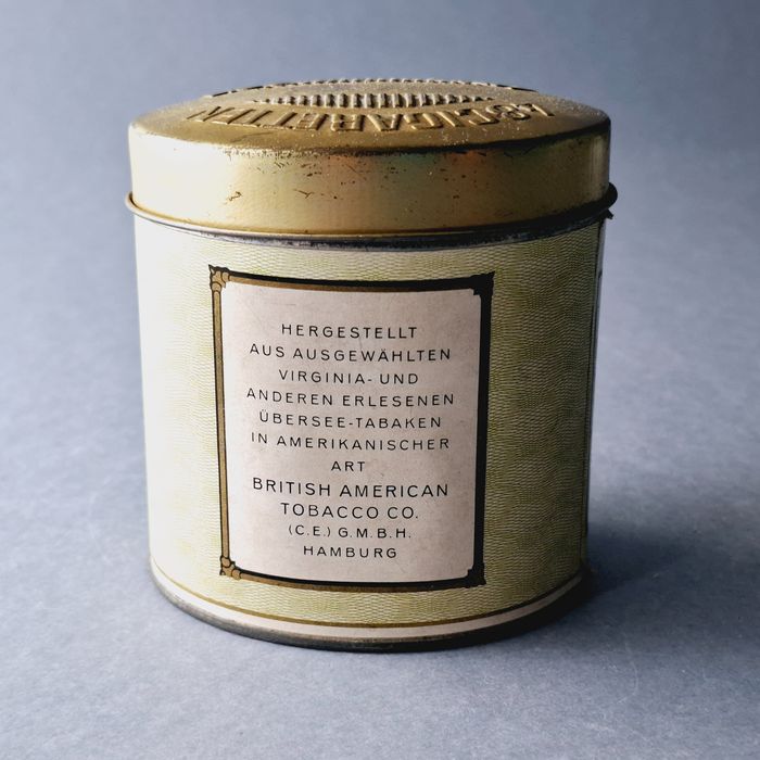 stara metalowa puszla pudełko po papierosach gold dollar