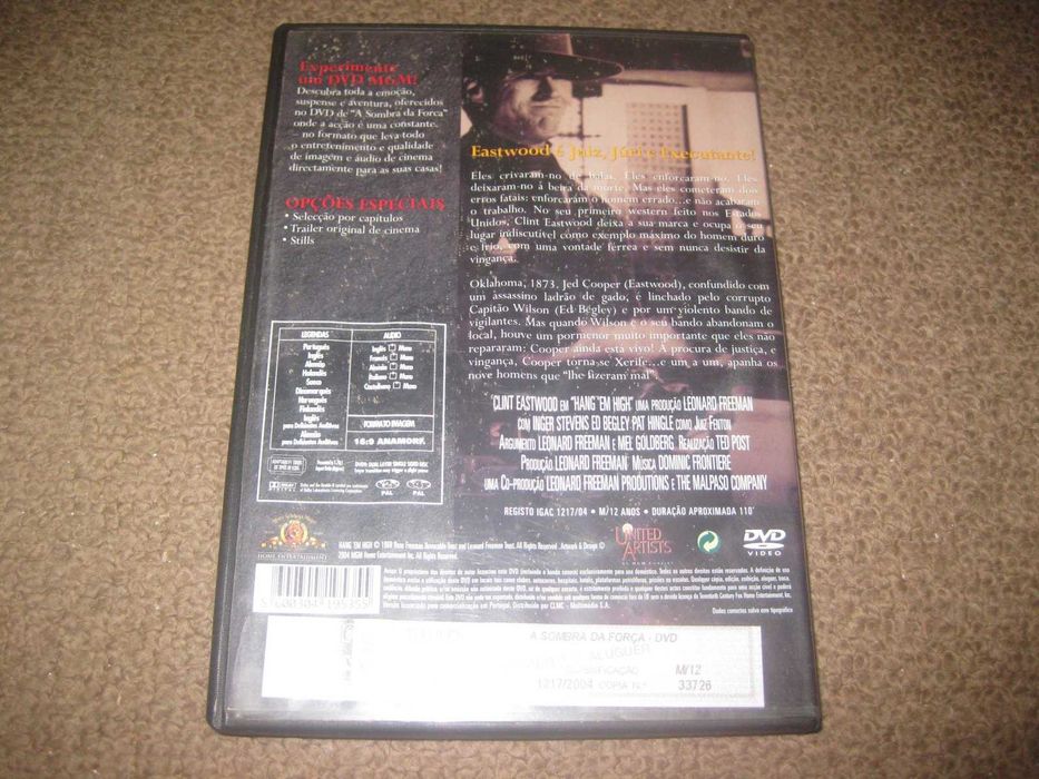DVD "A Sombra da Forca" com Clint Eastwood