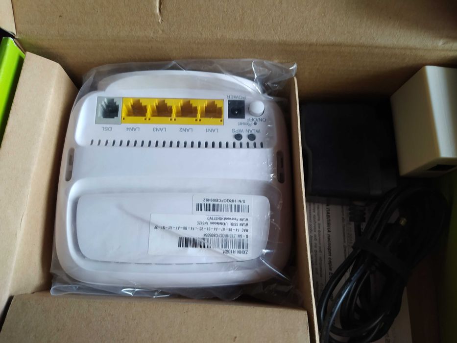 Модем вайфай роутер Укртелеком заводской комплект