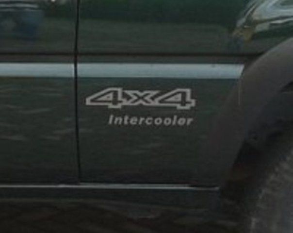 Autocolantes 4x4 Nissan Terrano II Intercooler 2.7 TDi