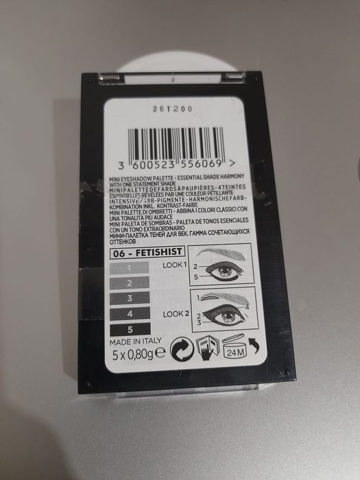 Sombras de olhos palet branco e preto L'Oréal