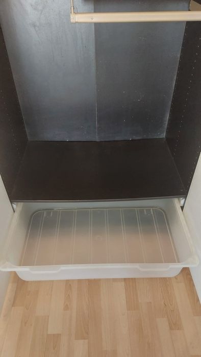 Roupeiro Ikea PAX Branco Preto Castanho 201x100x60cm