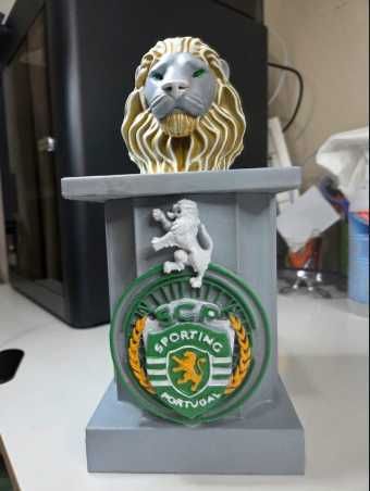 Leão Sporting Personalizado - Peça Decorativa