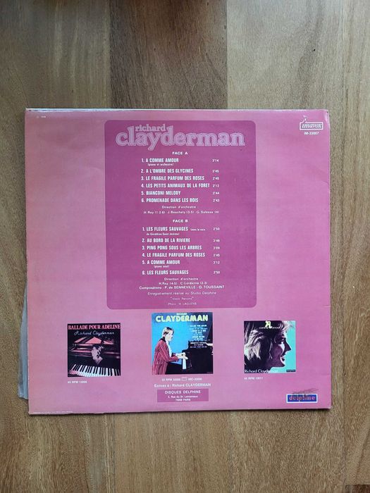 Disco Vinil | "Comme Amour les Fleurs Sauvages", Richard Clayderman