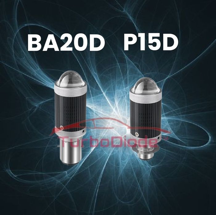 Lâmpada para motociclo, motorizada ciclomotor P15D ou BA20D