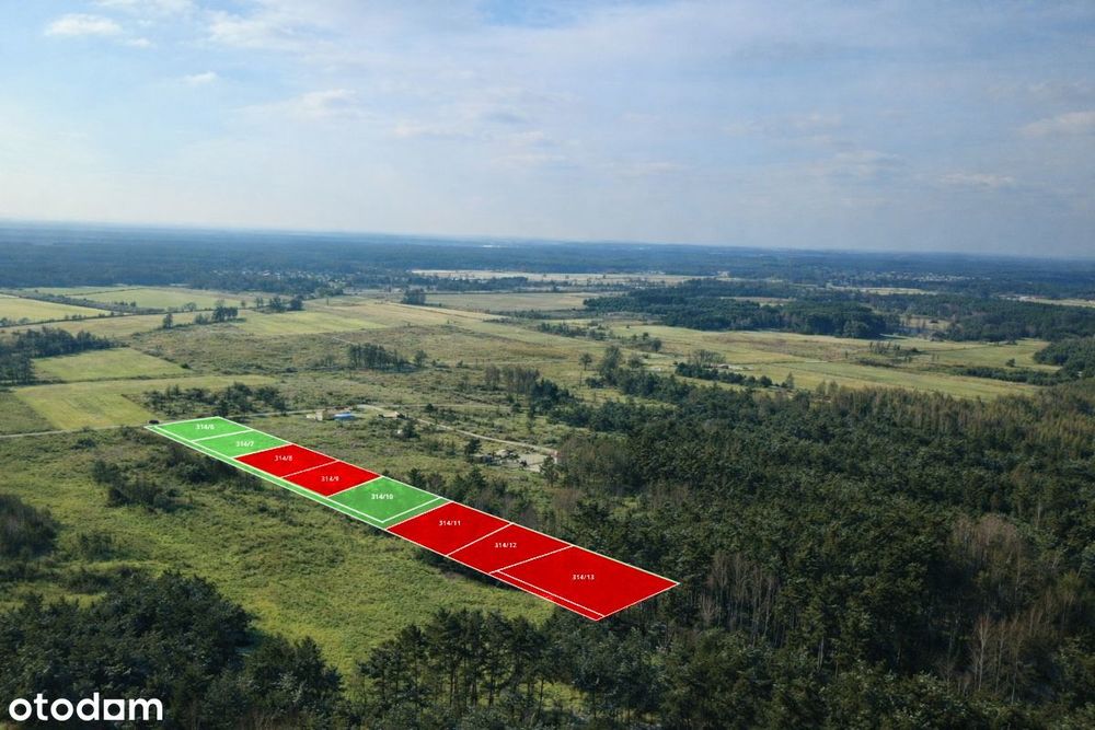 Działki budowlane w otulinie lasu