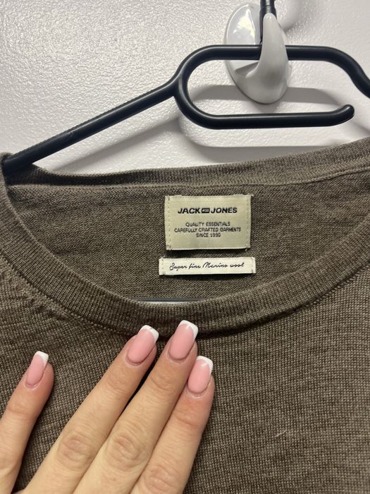 Przepiękny sweterek Jack & Jones – kolor kawa z mlekiem, rozmiar L c9