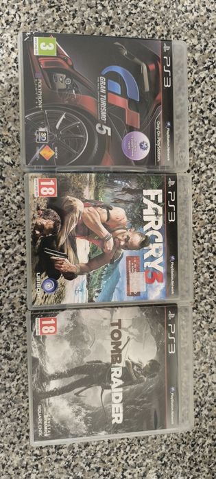 Far cry 3/Gran turismo 5/Tomb raider PlayStation 3