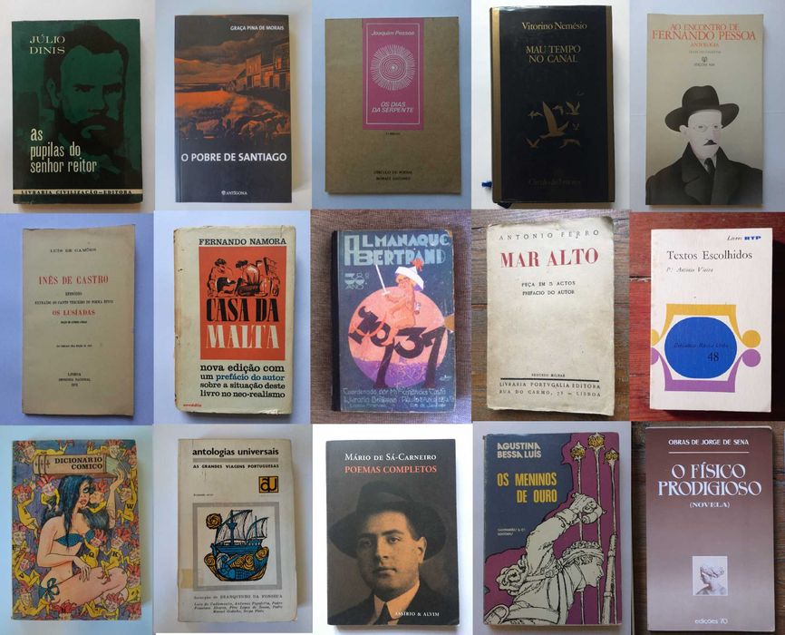 Literatura: Vitorino Nemésio, Teixeira de Pascoaes, Camões, Pessoa etc