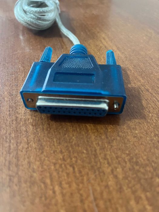 Cabo conversor USB para Porta Paralela DB25 Fêmea de 1,5 m