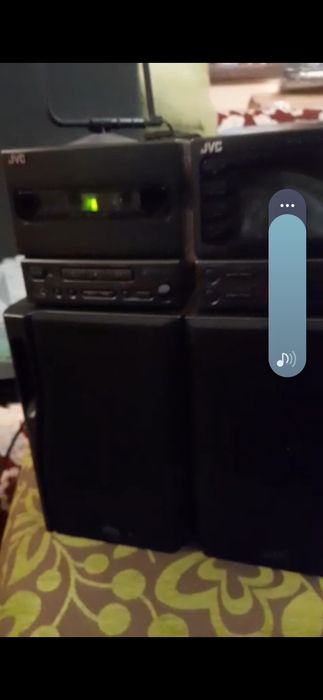 Aparelhagem de som com cassete  jvc