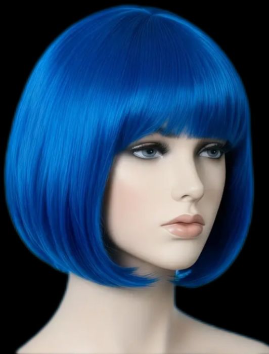 Peruca Azul  Fantasia
