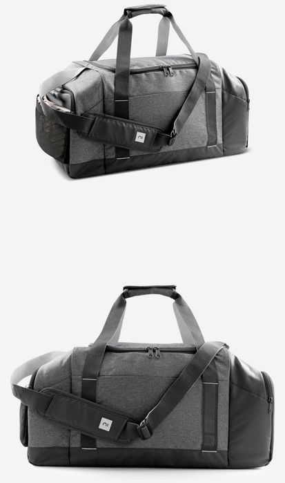 Saco de desporto Académic 55L preto e cinzento