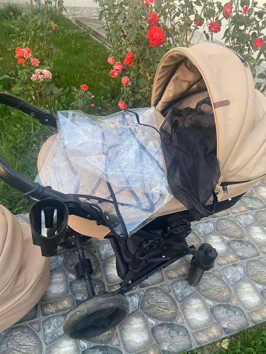 Дитячий візок 2 в 1 Angelina Respect Ecco Бежевий RE54