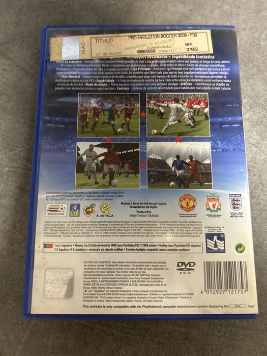 Jogo da ps2 pes 2009