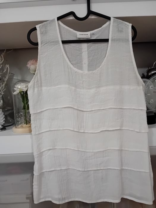 Therese bluzka damska w bieli XL