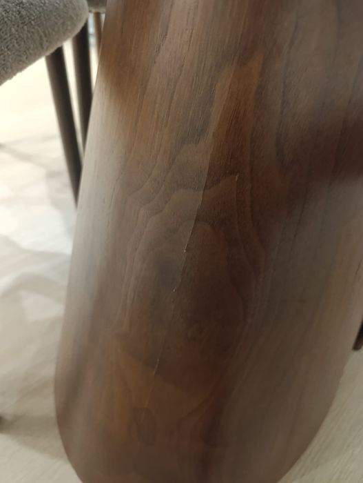 So hoje!! Pé de mesa folheado a nogueira [SKLUM] - Gala Extensível