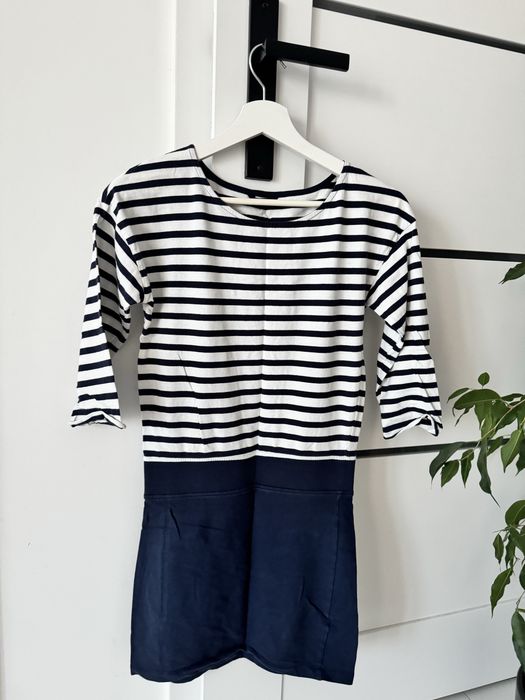 Dopasowana sukienka mini w marynarskim stylu House XS