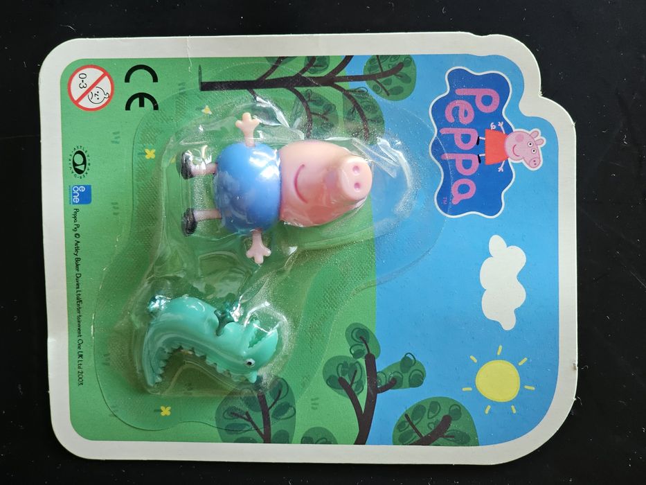 Świnka Peppa i dinozaur - figurki kolekcjonerskie NOWE