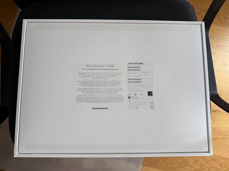 MacBook Pro 16 M3 MAX 36GB 1TB Bateria 100% Space Black