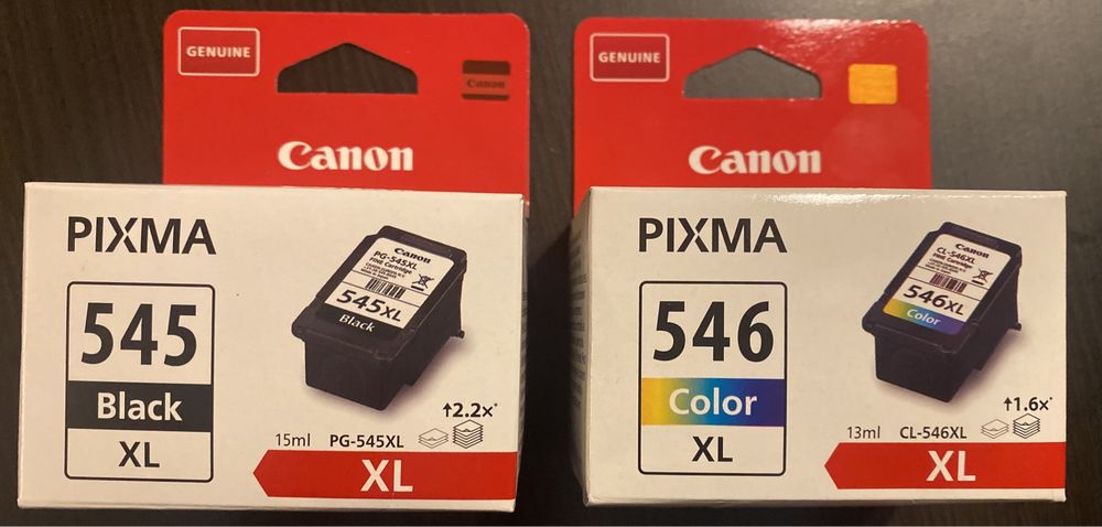 Canon nowe tusze do drukarki 545xl i 546xl Tusz Pixma oryginalny XL