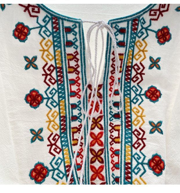 Лляна Вишита сукня вишиванка міді