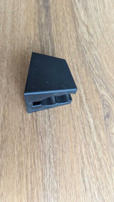 Suporte de chuveiro preto