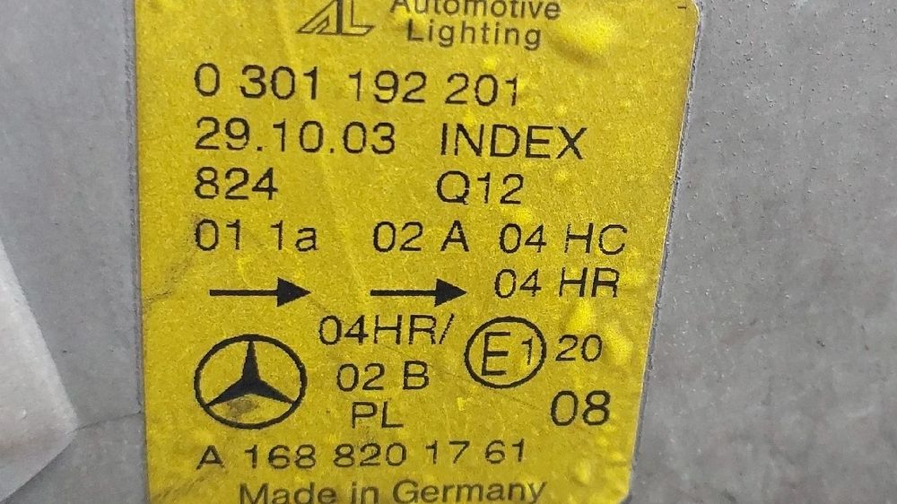 Ótica / farol esquerda MERCEDES-BENZ Classe A (W168)