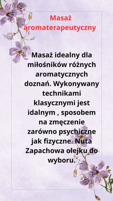 Masaże i peelingi