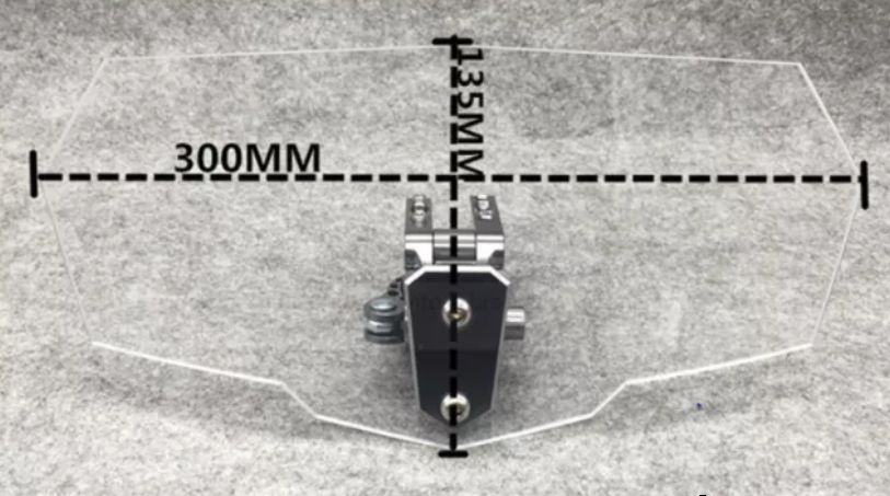 Deflector Universal Mota - extensor de vidro - NOVO