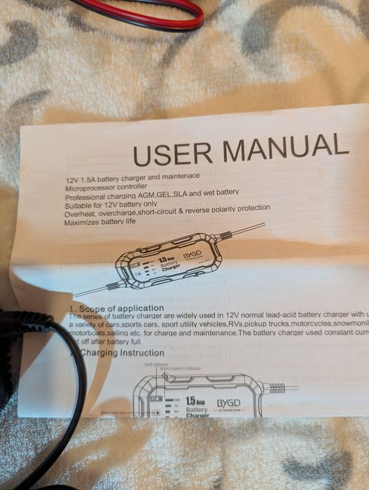 Carregador e Reparador de Bateria Inteligente GYGD 6853D - 12V/24V