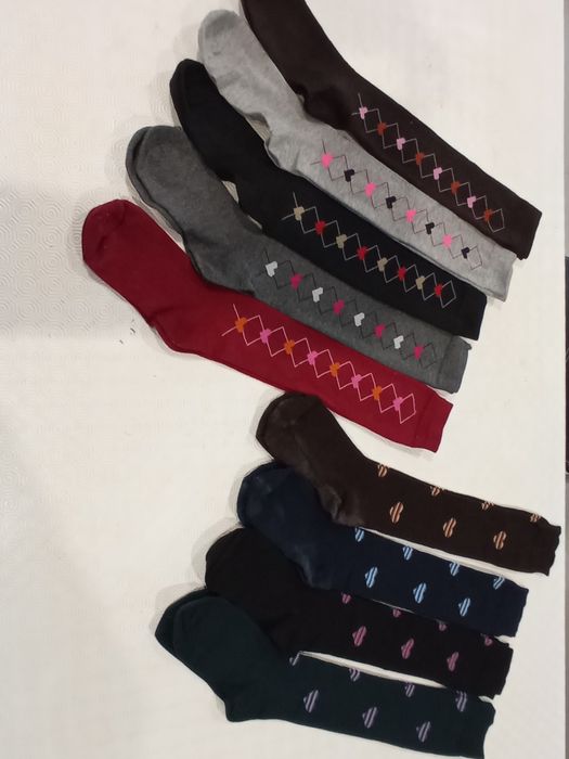 A estrear! - Meiias de inverno, cano alto - padrão texturado