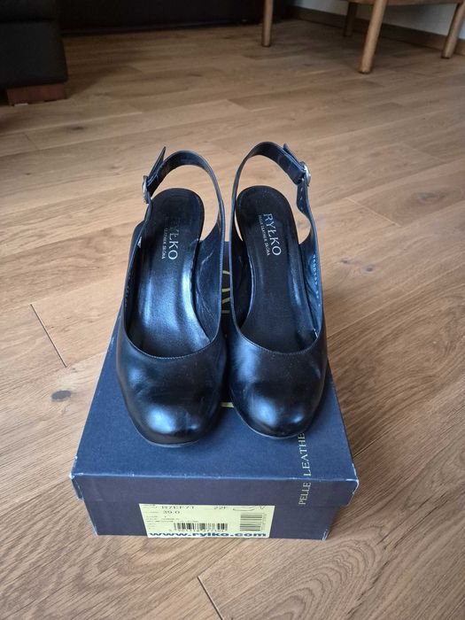 Czarne buty damskie letnie szpilki