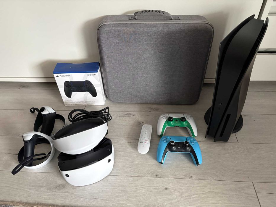 PlayStation 5 Duży zestaw 2TB VR2 Gry Torba